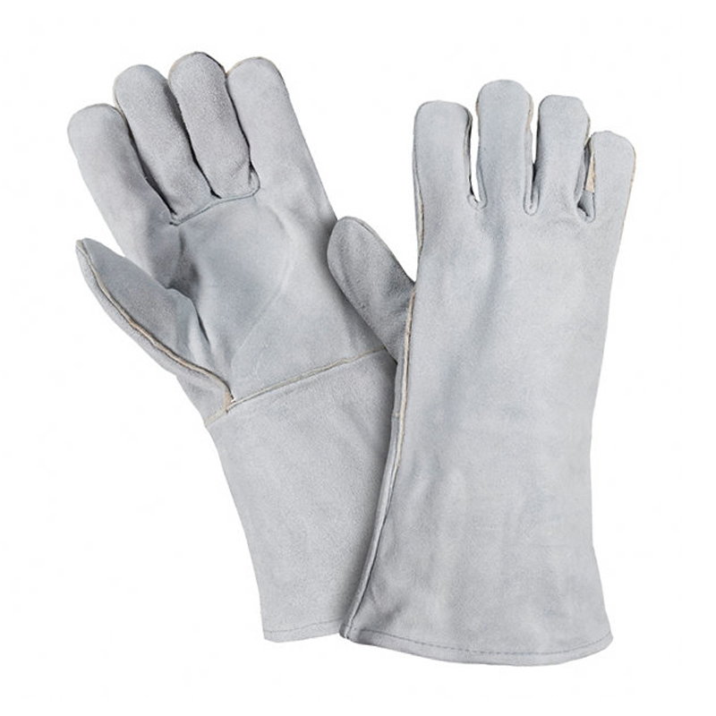 LG009 Gants de protection en cuir de soudage pour travail industriel en peau de vache