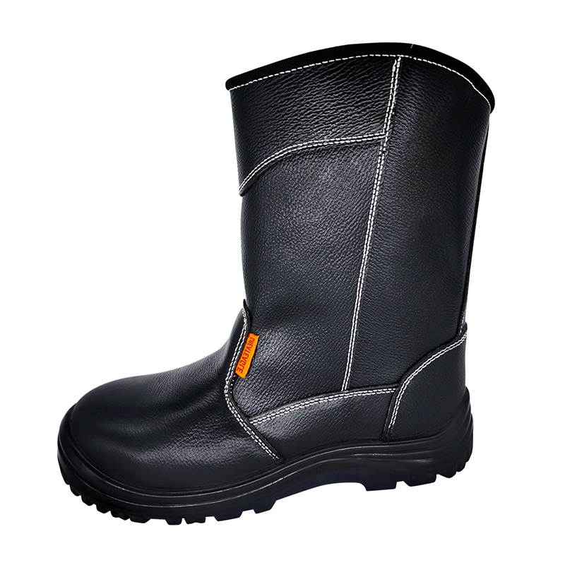 Chaussures de protection en cuir pleine fleur haute résistance à l'usure SS360