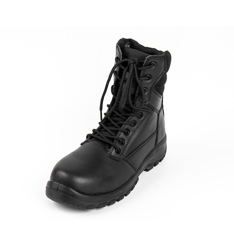 Chaussures de sécurité à bout en acier en cuir fendu de vache SS362