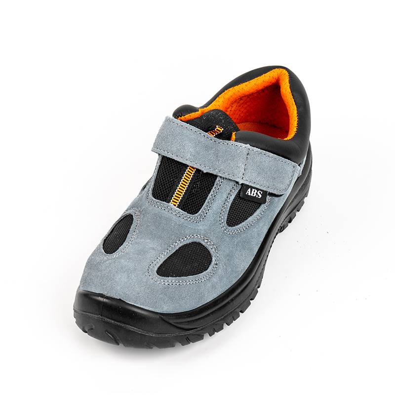 Chaussures de sécurité en cuir suédé avec embout en acier et maille respirante SS106