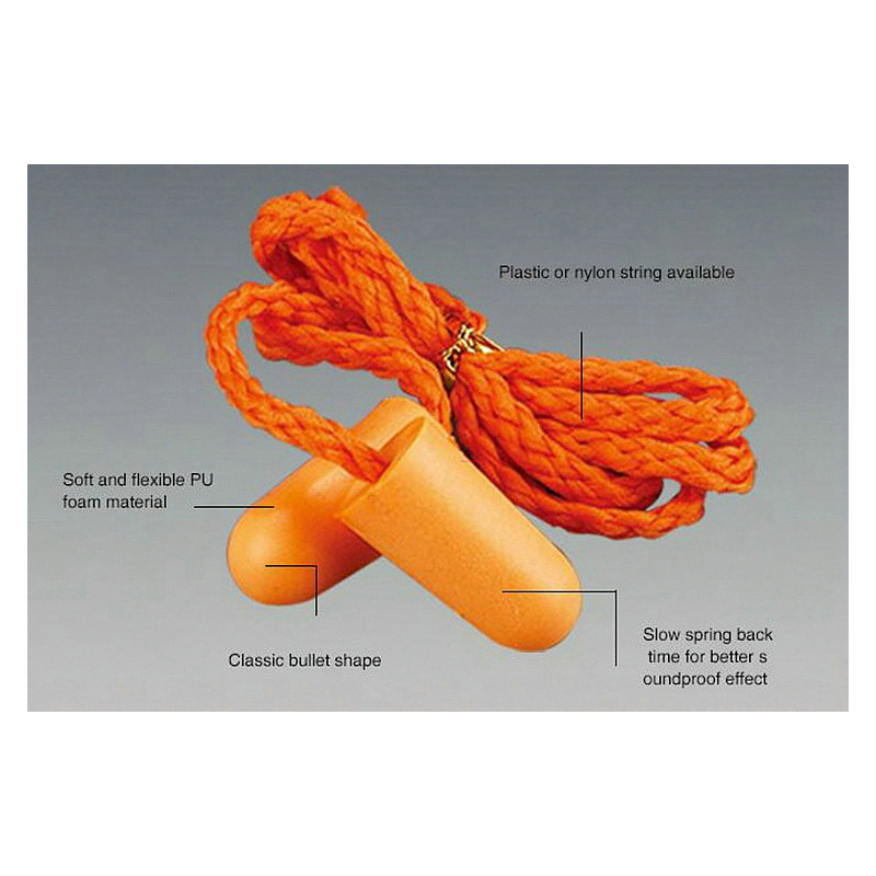 Bouchons d'oreilles à réduction de bruit en mousse PU haute efficacité EM122 Bouchons d