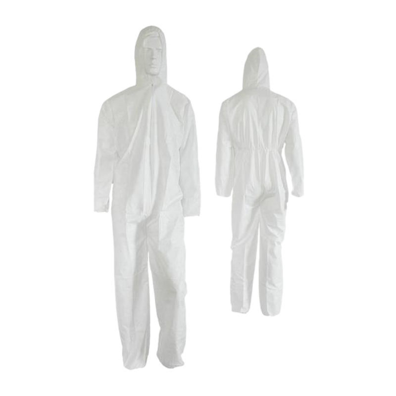 Combinaison élastique jetable imperméable blanche DC01