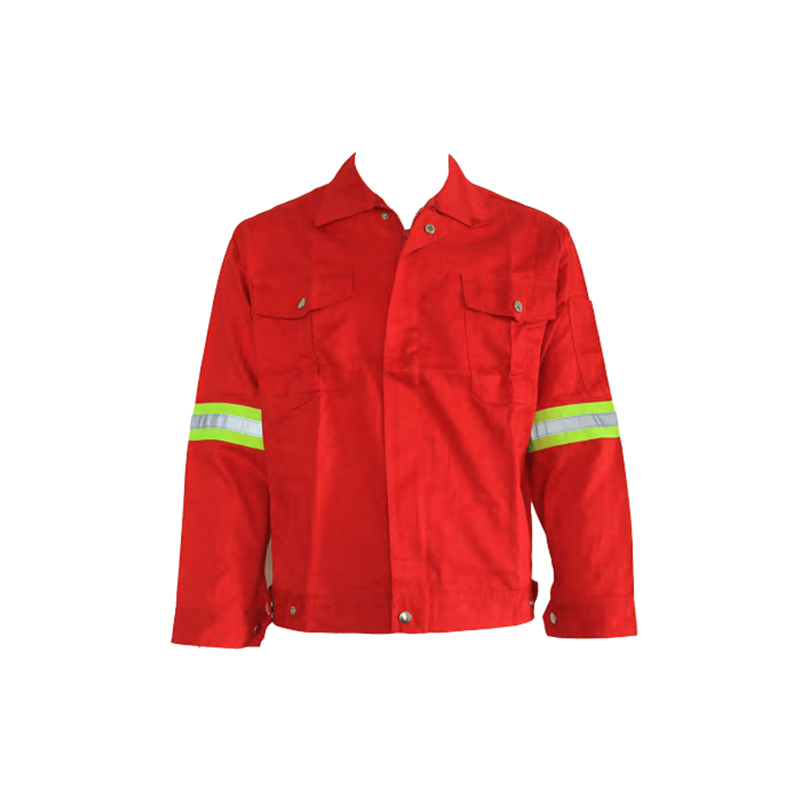 Veste de sécurité réfléchissante rouge haute visibilité J07 avec bandes réfléchissantes sur le bras