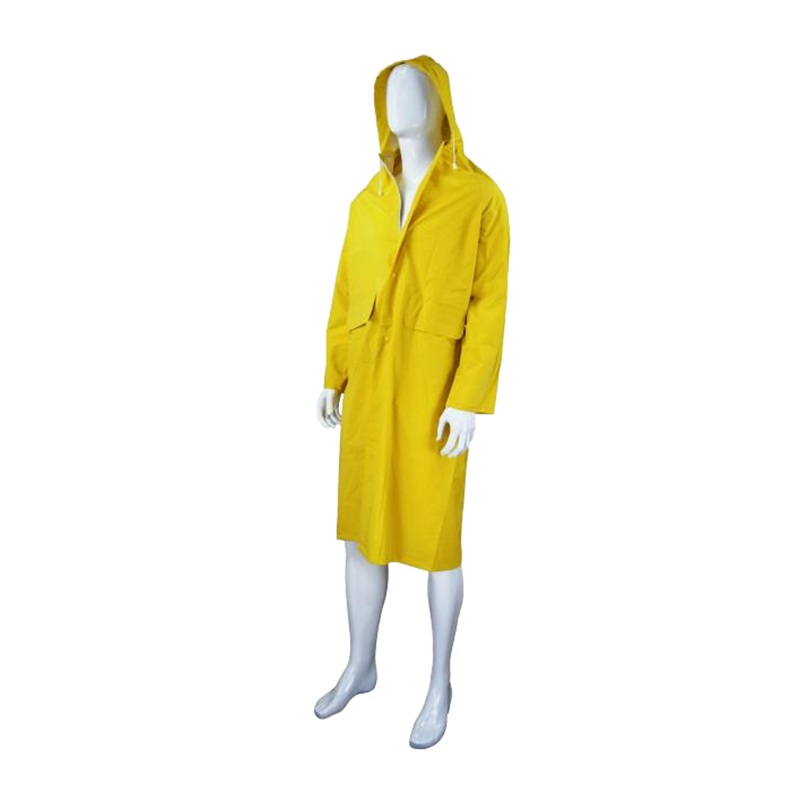 RC002 Imperméable de sécurité industrielle en PVC/polyester jusqu'aux genoux