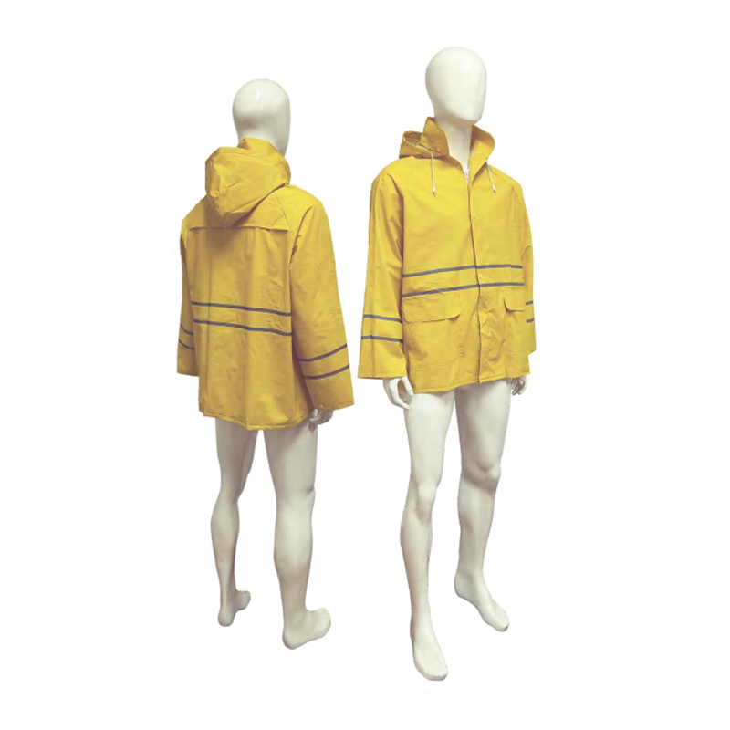 RC003R Imperméable de protection réfléchissant enduit de PVC en polyester