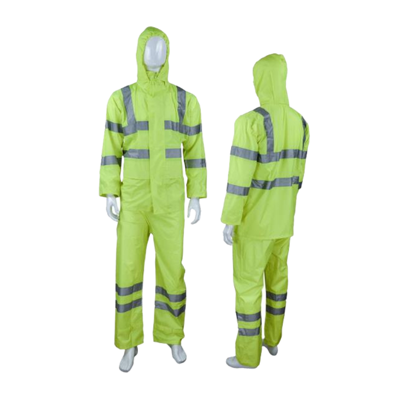 RC401R Imperméable de protection réfléchissant en tissu PU portable